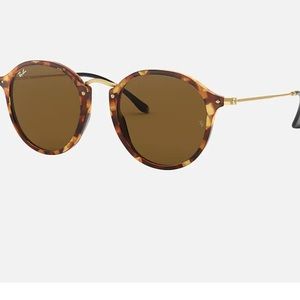 Ray Ban Round Fleck Sunglasses